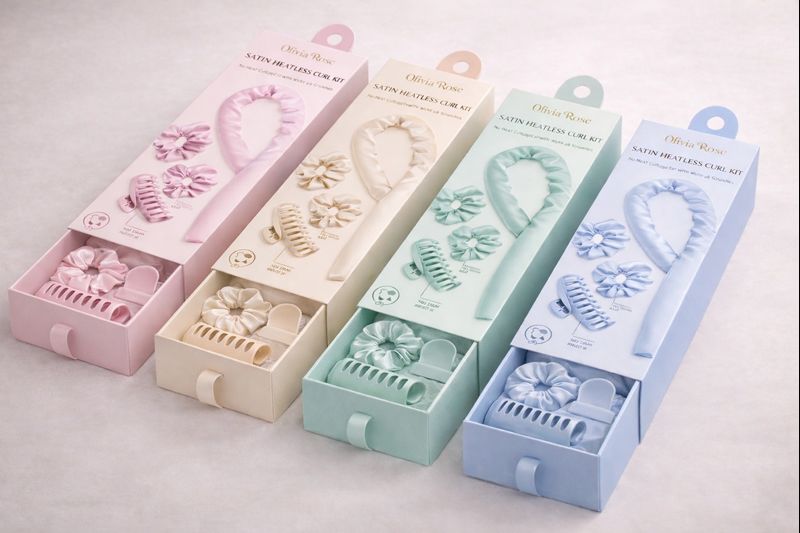 Heatless satin curlers